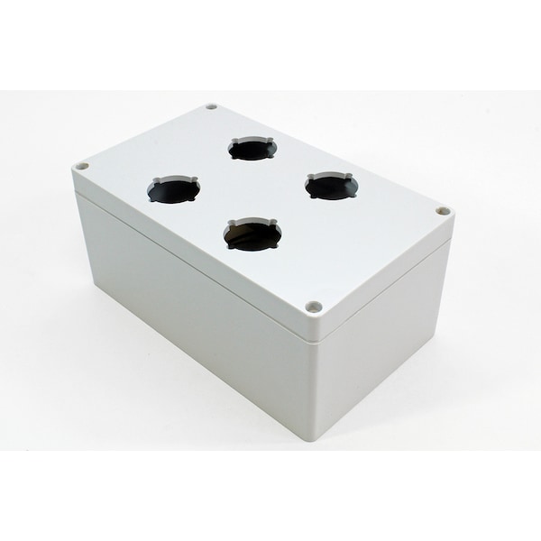 4 hole, 30.5mm, Pushbutton Enclosureosure, Polycarbonate